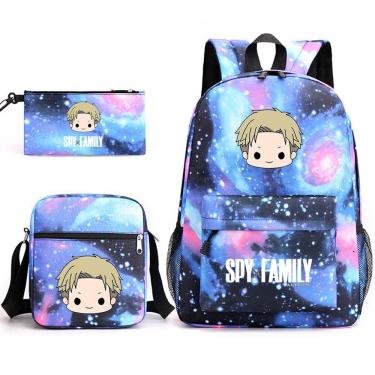 Imagem de Conjunto de mochilas Spys Familys School, 3 peças com bolsa de ombro para crianças