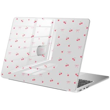 Imagem de BlHMCASE Compatível com MacBook Air 38.1 cm 2025 2024 2023 versão M3 A3114 M2 A2941, linda capa protetora Kawaii Cherry Bow para Mac Air 15