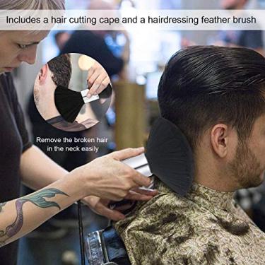 Imagem de Yinhing Pescoço Espanador Escova Barbeiro Profissional Escova de Barbear Cabelo Macio para Limpeza Facial e Estilo de Cabelo Plástico Preto 5x15.5cm