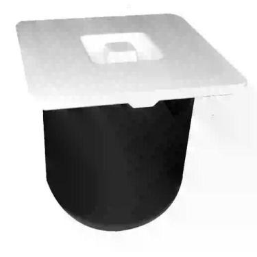 Imagem de Lixeira De Embutir Quadrada 8L - Branco - Arquitech