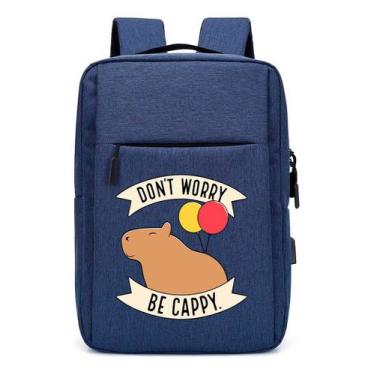 Imagem de Mochila Infantil Don Worrey USB Capivara Cappy com Compartimento para 