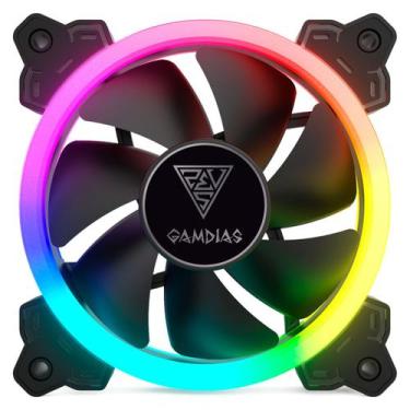 Imagem de Fan 120mm gamdias aeolus argb preto m2-1201