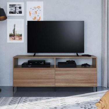 Imagem de Rack Home Theater Para TV Até 55 Polegadas Estrutura Aço 2 Portas Sala