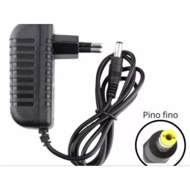 Imagem de Fonte Carregador Caixa Som 9v 2a Pino Fino Amarelo Maxxi sound Lenoxx 