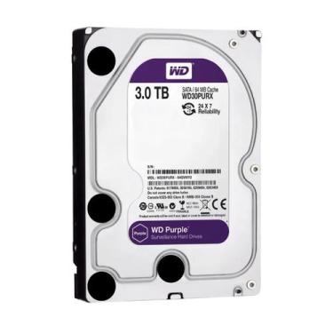 Imagem de Hd 3Tb Sata 3 64mb 5400rpm 64mb 3,5 Purple WD30PURZ WESTERN DIGITAL
