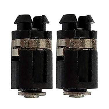 Imagem de 2 peças de peça de substituição de eixo articulado para Nintendo Gameboy Advance SP GBA SP cor preta