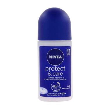 Imagem de Desodorante Feminino Roll-on Protect e Care 50ml - Nivea