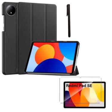 Imagem de Capa Case Smart + Caneta + Película Para Tablet Redmi Pad SE 8.7 - Fam