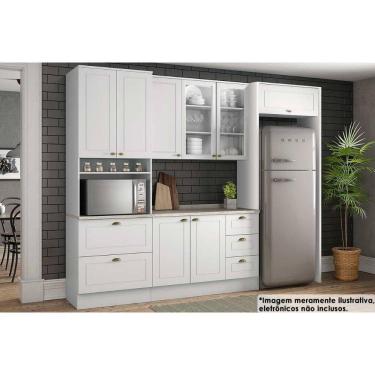 Imagem de Kit de Cozinha Completa 7 Peças Americana (2Aéreos+1Balcão+1Paneleiro+3Complementos) C5...