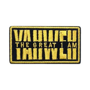 Imagem de Yahweh The Great I Am Patch 7,6 cm Versículo da Bíblia Cristão Religioso Jesus Ferro On/Costurado Tecido Bordado Aplique Remendos para Caminhoneiro Chapéus Roupas Mochila DIY Acessórios Amigos Mamãe