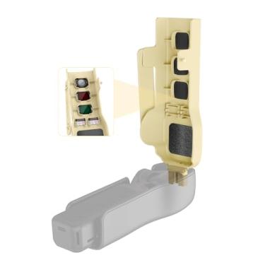 Imagem de YUULNMOP Capa protetora Gimbal para DJI Osmo Pocket 3, tampa protetora de lente da câmera, armazenamento de filtro magnético (amarelo creme)
