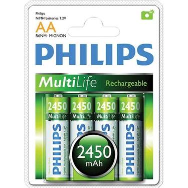 Imagem de Pilha recarregável Philips c/4 2450 mah
