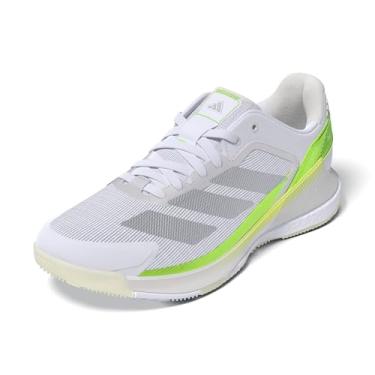 Imagem de adidas Tênis feminino Crazyquick Boost Padel, Branco/Zero Metálico/Limão Lúcido, 40