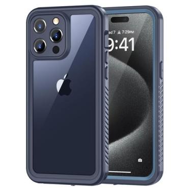 Imagem de Capa de telefone Lanhiem para iPhone 15 Pro Max IP68 à prova d'água