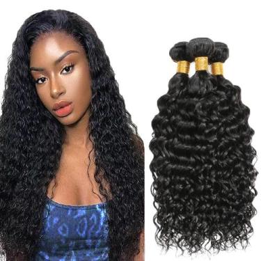 Imagem de Pacotes de cabelo NiegMeag 26-30 polegadas Kinky Curly Brazilian 8A