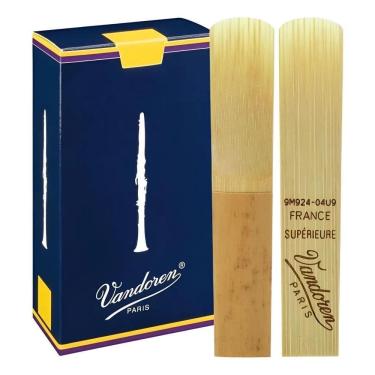 Imagem de 2 Palheta Clarinete Vandoren Tradicional 1 1,5 2 2,5 3 3,5 3