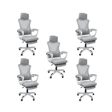 Imagem de Kit 5 Cadeiras de Escritório Oficial Supreme