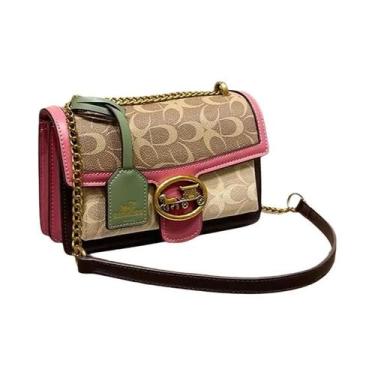 Imagem de Bolsa Feminina Pequena De Cores Contrastantes, Minimalista E Elegante,