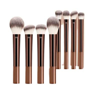 Imagem de Conjunto De 13 Pincéis De Maquiagem Para O Rosto: Base, Corretivo, Pó,