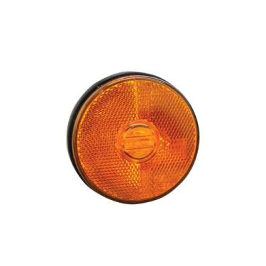 Imagem de Lanterna Lateral Multilight Caminhão Randon Âmbar Led Bivolt 65mm Sem 