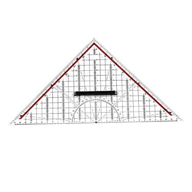 Imagem de Régua de Arquitetônica, Arquiteto de Acrílico de 12 ", Régua de Triangular de Desenho para Projeto, Régua de Triângulo, Régua