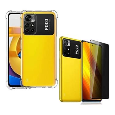 Imagem de Capa Capinha E Película Privacidade 3d Para Poco M4 Pro 5g - (Hard Glass Store)