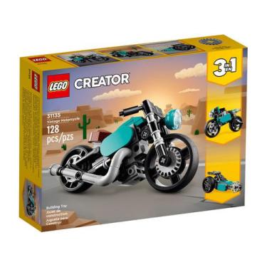 Imagem de Lego Creator 3 Em 1 Motocicleta Vintage 128 Peças - 31135