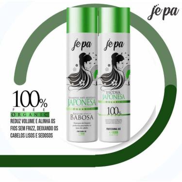 Imagem de Kit Escova Progressiva Japonesa Jepa 100% Organic 1L