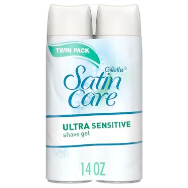 Imagem de Gillette Satin Care Ultra Sensitive Shave Gel for Women, Pack of 2, 7oz Each, Frangrance Free