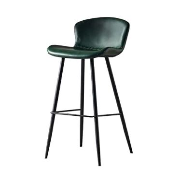 Imagem de Banquetas de bar moda moderna banqueta alta restaurante bar recepção banco de bar traseiro cadeira de bar de lazer cadeiras de bar 75cm (cor: 1)