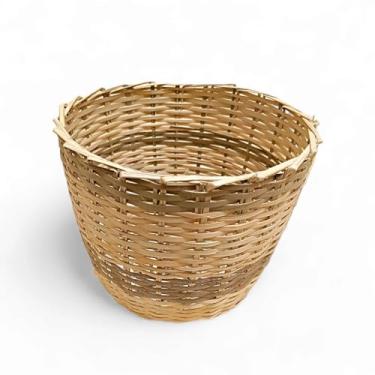 Imagem de Cesto de Flores - Vaso De Palha Natural - Cachepot Bambu