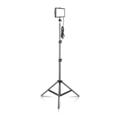 Imagem de Ring Light LED Painel de Vídeo Luz Fotografia Iluminação Kit de Lâmpada para Estúdio Fotográfico Streaming ao Vivo com Tripé 4 Cores Luz de Selfie (Cor: 6 polegadas - 150 cm)