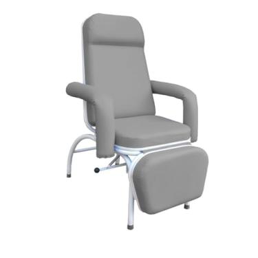 Imagem de Poltrona Hospitalar Descanso Comfort - Movmed - Cadeira Reclinável 4 Posições, Aço Carbono e Espuma, Ideal para Hospitalar e Cuidados de Saúde