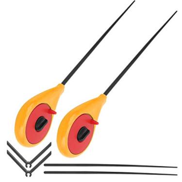 Imagem de Vara de pesca no gelo, vara de pesca com pontas, peso leve para os amantes da pesca no gelo(amarelo)