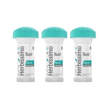 Imagem de Desodorante Herbissimo Stick Creme Neutro 45G - Kit Com 3Un