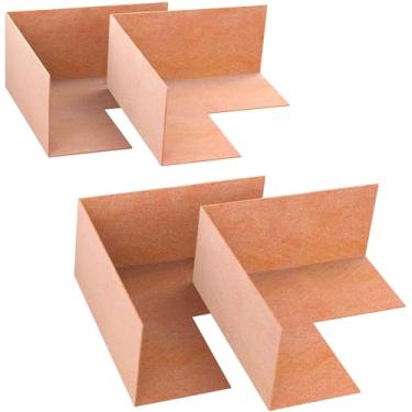 Imagem de Muschbath Pacote com 4 membrana interna à prova d'água, membrana impermeabilizante que se encaixa perfeitamente no canto, para banheiro, chuveiro, vapor, banheiro, cozinha