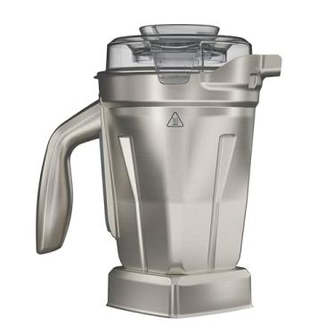Imagem de Vitamix Recipiente de mistura de aço inoxidável de 1,360 g, livre de BPA, seguro para lava-louças, compatível com todos os liquidificadores Vitamix de tamanho normal