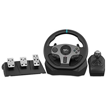 Imagem de PXN PC Racing Wheel with 3-pedal Pedals And Shifter Bundle V9 Universal Usb Car Sim 270/900 degree Race Steering Wheel Compatible with Xbox One, Xbox Series X/S, PS3, PS4,PC,Switch(Used - Like New)