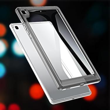Imagem de GANGANPRO Capa fina e leve para tablet Samsung Galaxy Tab A7 2020 T500/T505 geração, capa para tablet à prova de choque com parte traseira de TPU (poliuretano termoplástico) transparente e macia de 21