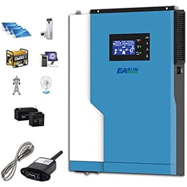 Imagem de Inversor solar híbrido de 3,5KW 5,5KW 24V48V100A Controlador solar MPPT de onda senoidal pura com modo Wi-Fi, inversor fora da rede, inversor de armazenamento de energia integrado montado na