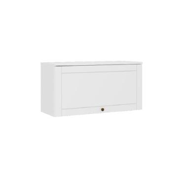 Imagem de Armário Aéreo Milla Mdf 1 Porta Branco 80 cm Carraro