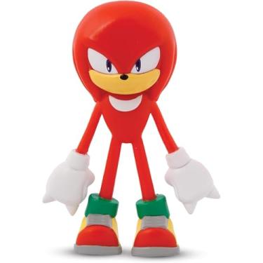 Imagem de Bend-Ems Sonic The Hedgehog Knuckles Figure - Poseable & Bendable Action Figure for Kids & Collectors