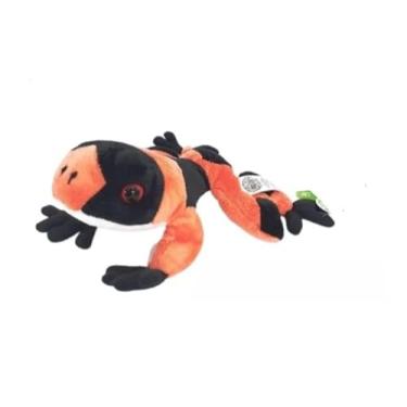 Imagem de Pelúcia Rã Sapo Laranja e Preto Bicho Mundi