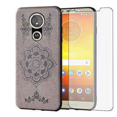 Imagem de Asuwish Capa compatível com Moto E5/G6 Play/MotoG6 Forge e protetor de tela de vidro temperado fina TPU flor capa de celular para Motorola MotoG6Play Moto6 G 6 6G G6Play MotoE5 5E feminino masculino