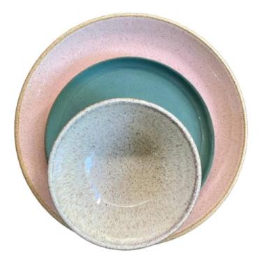 Imagem de Esmalte para Ceramica Gaia - Alta Temperatura - Tipo Reagente e Brilhante - Kit K11 NEPAL (1.5 litro, pincel)