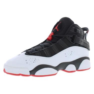 Imagem de Tênis infantil Jordan 6 Rings Big (323419-067, preto/branco/vermelho universitário), Preto/branco/vermelho universitário, 20