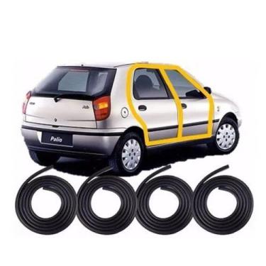 Imagem de Kit Borracha Vedação Da Porta Fiat Palio G1/g2 1996 À 2005 - Jahu Borr