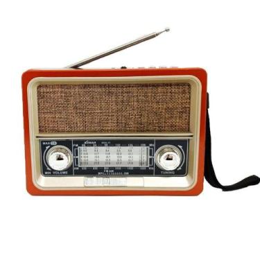 Imagem de Radio Am Fm Retrô Portátil Antigo Usb Sd Bluetooth Solar - Xtrad