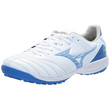 Imagem de Mizuno Tênis de futebol masculino Morelia Neo Iv Pro Kl, Branco/azul Mugen, 45