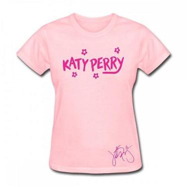 Imagem de Babylook Feminina Katy Perry Estrela Americana Pop Autografo - SMART S